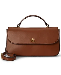 Lauren Ralph Lauren Marcy Small Smooth Leather Crossbody Handbag