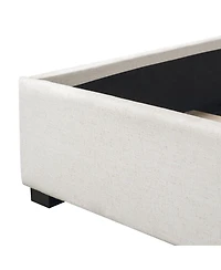 Streamdale Furniture King Size Upholstered Linen Bed Frame with Thick Headboard