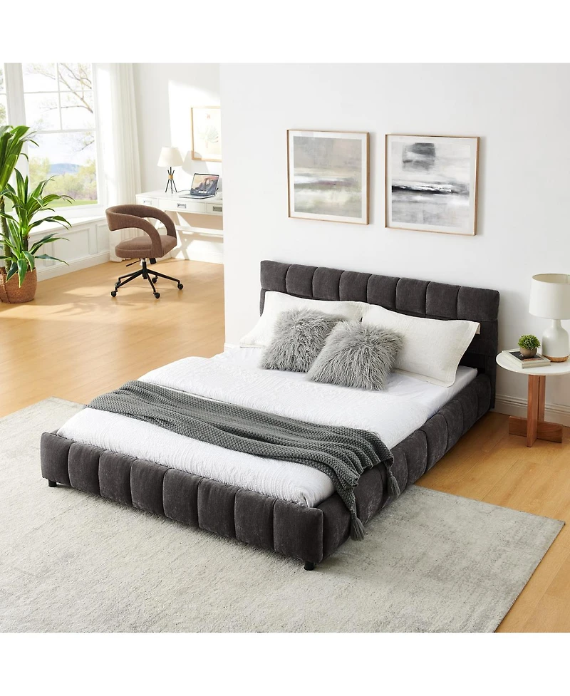 Streamdale Furniture Upholstered Storage Bed with Headboard