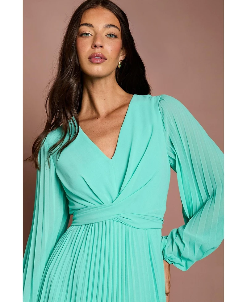 Coast Women's Pleated Wrap Dress