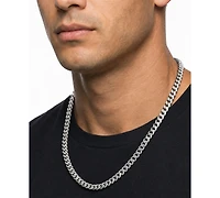 Quiksilver Men's Miami Platinum-Plated Cuban Chain Necklace