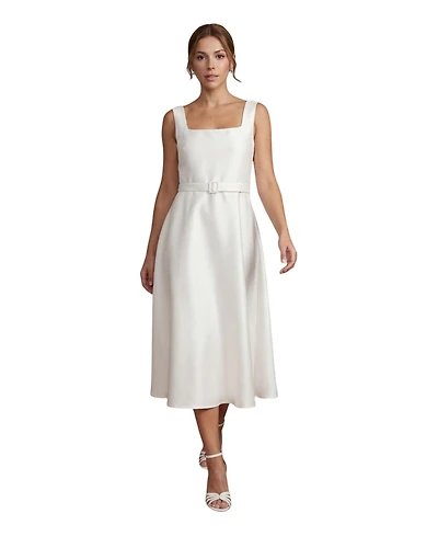 Coast Women's Belted A-Line Midi Dress