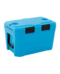 Gouun 37 Quart Insulated Hard Shell Ice Chest Cooler with Cup Holders and Drain Plug