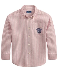Polo Ralph Lauren Boys' 2T-7 Striped Cotton Oxford Shirt