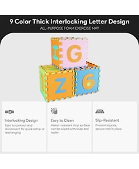 BalanceFrom Fitness Thick Interlocking Letter Puzzle Foam Exercise Play Mats