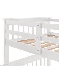 Streamdale Furniture Twin-Over-Full Stairway Bunk Bed with Storage