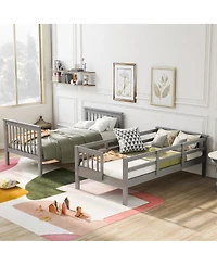 Streamdale Furniture Twin-Over-Twin Stairway Bunk Bed with Storage