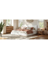 Streamdale Furniture King Size Low-Profile Upholstered Platform Bed