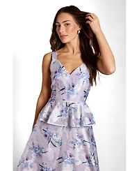 Coast Women's Satin Jacquard Midi Dress