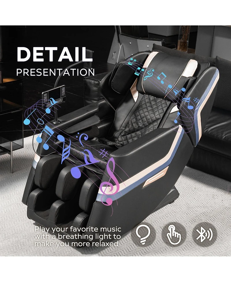 Streamdale Furniture Zero Gravity Full Body Massage Chair Recliner with Heat and Air Pressure