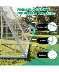 Zeny Soccer Goal for Backyard Kids Portable Net with High-Strength Nets