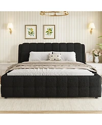 Streamdale Furniture King Size Upholstered Platform Bed