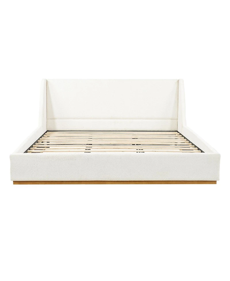 Streamdale Furniture Luxury upholstered bed with wings