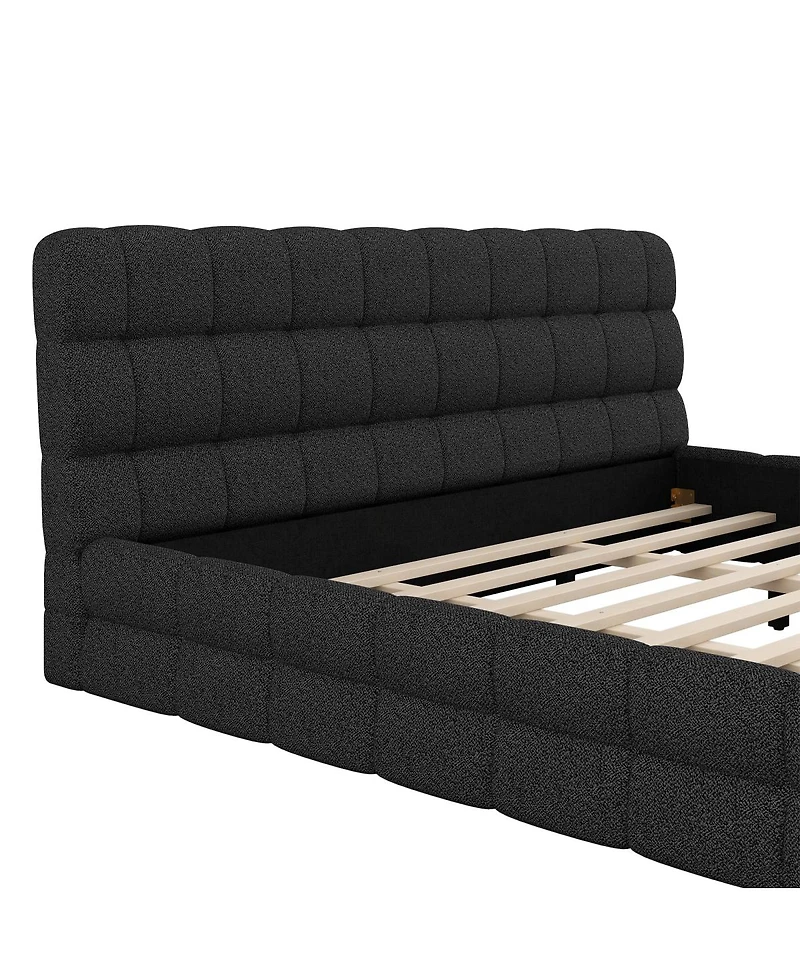 Streamdale Furniture King Size Upholstered Platform Bed