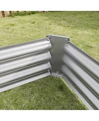 Streamdale Furniture 2-Pieces 6x3x1ft Metal Raised Rectangle Garden Planter Beds