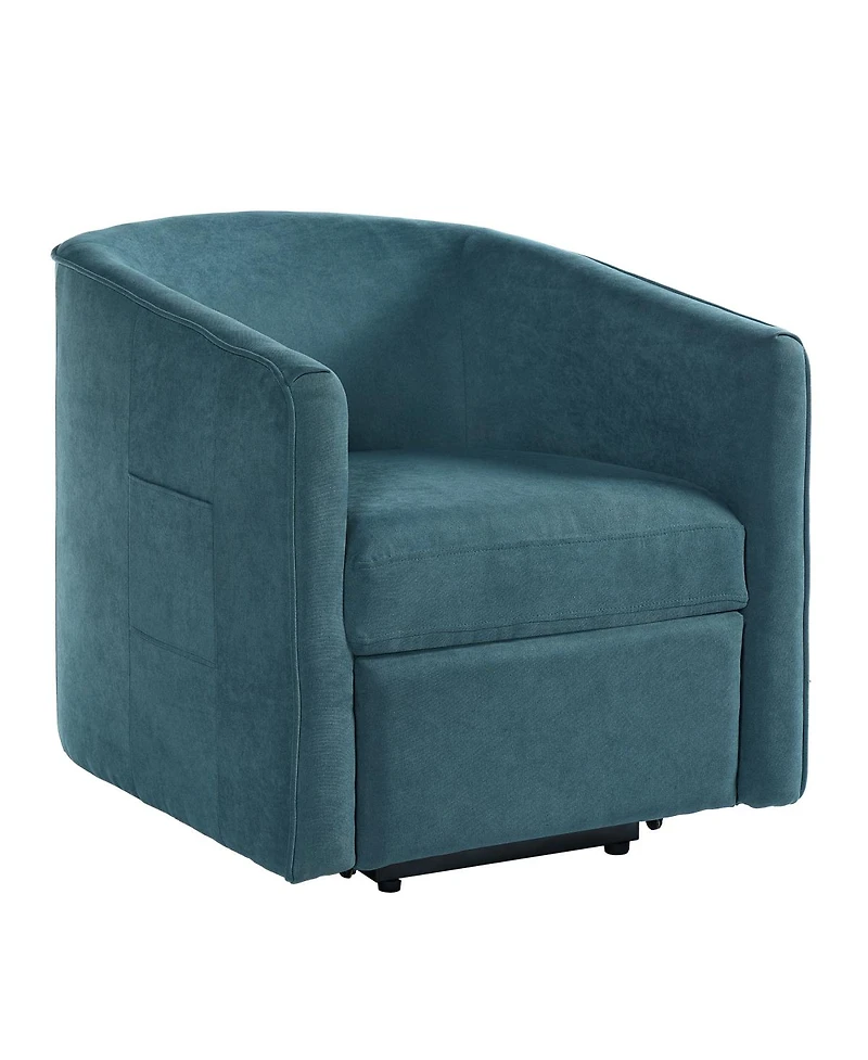 Streamdale Furniture Power Lift Barrel Recliner Chair with Footrest and Side Pocket