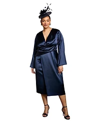 Coast Women's Satin Wrap Dress
