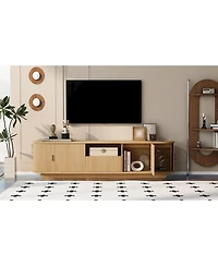 Streamdale Furniture 78.7'' Tv Stand with Sliding Storage Drawer and Open Shelves for 70''-75'' TVs