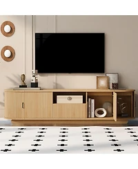 Streamdale Furniture 78.7'' Tv Stand with Sliding Storage Drawer and Open Shelves for 70''-75'' TVs