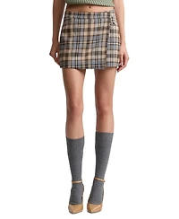 Avec Les Filles Women's Plaid Mini Skort