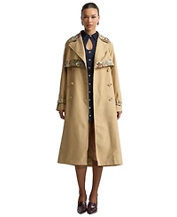 Avec Les Filles Women's Combo Belted Trench Coat