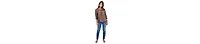 Democracy Petite Scoop Neck Elbow-Sleeve Blouse
