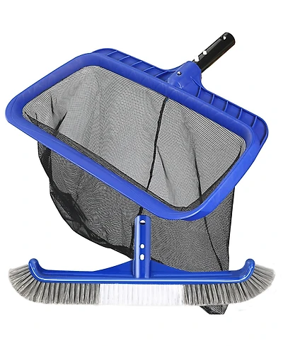 Xdovet Pool Brush Skimmer Kit Wall Cleaning Leaf Net Tool