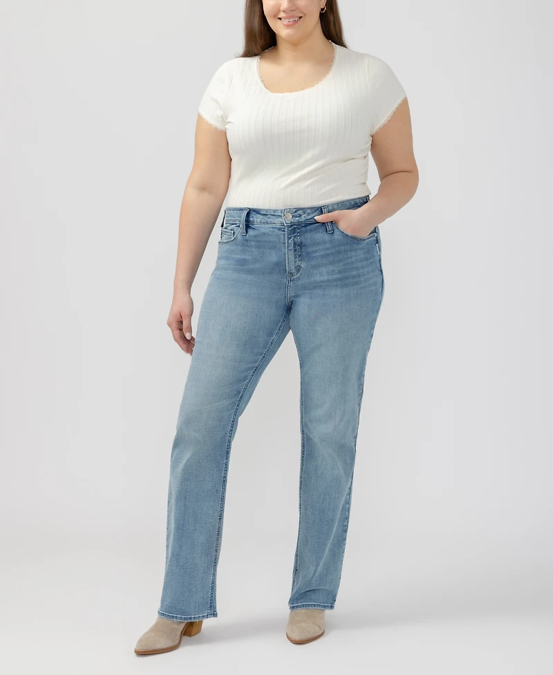 Silver Jeans Co. Plus Elyse Mid-Rise Bootcut