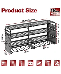 Xdovet Power Tool Organizer Wall Mount Rack Pegboards Workshop Storage