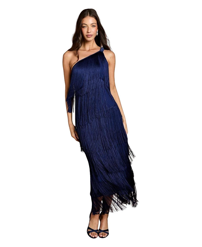 Coast Women's Asymmetric Fringe Maxi Dress