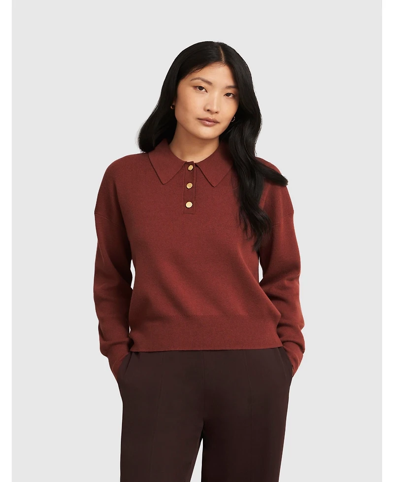 Hobbs London Women's Connie Polo Sweater
