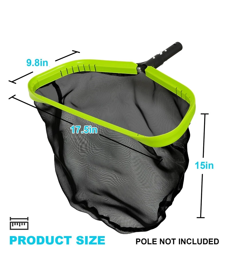 Xdovet Pool Skimmer Net Double Layer Deep Bag Aluminum Frame