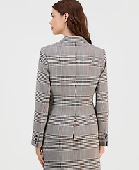 Tahari Asl Women's Single-Button Plaid Blazer