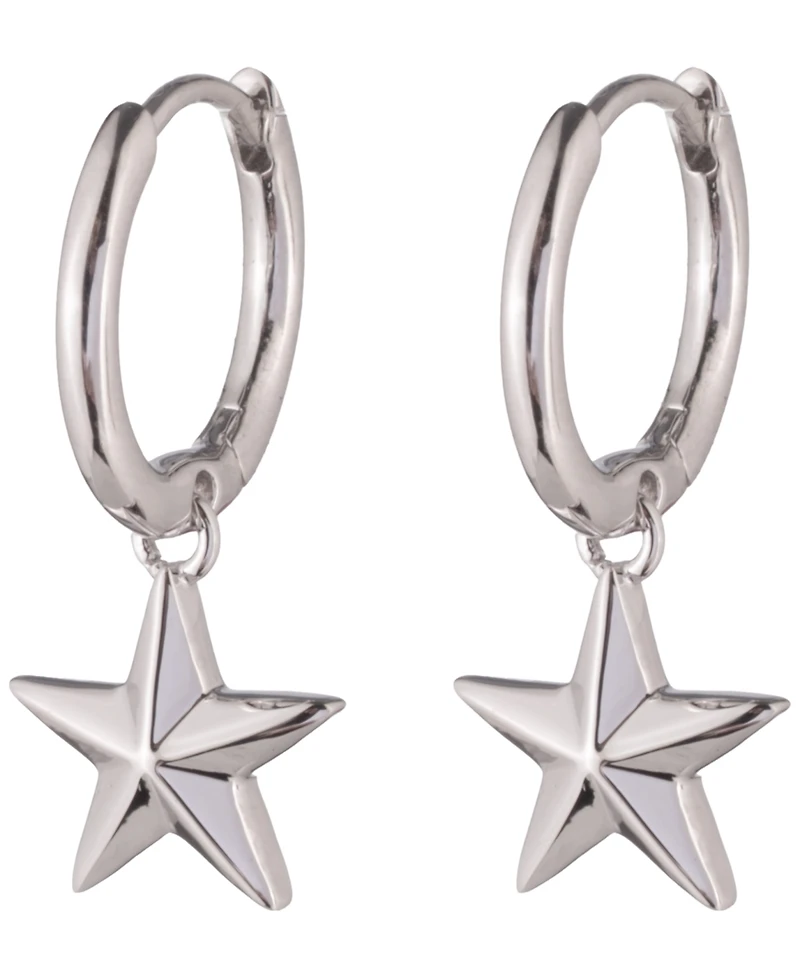 Lauren Ralph Lauren Sterling Silver-Plated Huggie Earrings