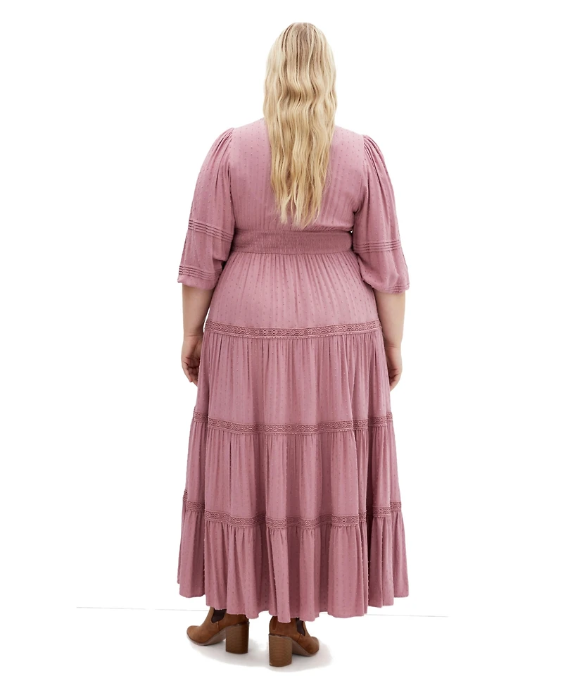 City Chic Plus Arielle Lace Maxi Dress