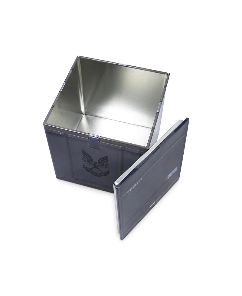 Halo Unsc Ammo Crate Tin Storage Box Cube Organizer with Lid