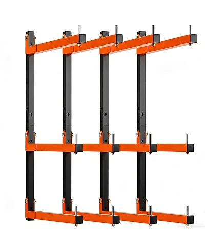 Xdovet Lumber Rack Wall Mount Heavy Duty Organizer Shelving Metal Storage System