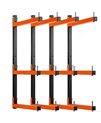 Xdovet Lumber Rack Wall Mount Heavy Duty Organizer Shelving Metal Storage System