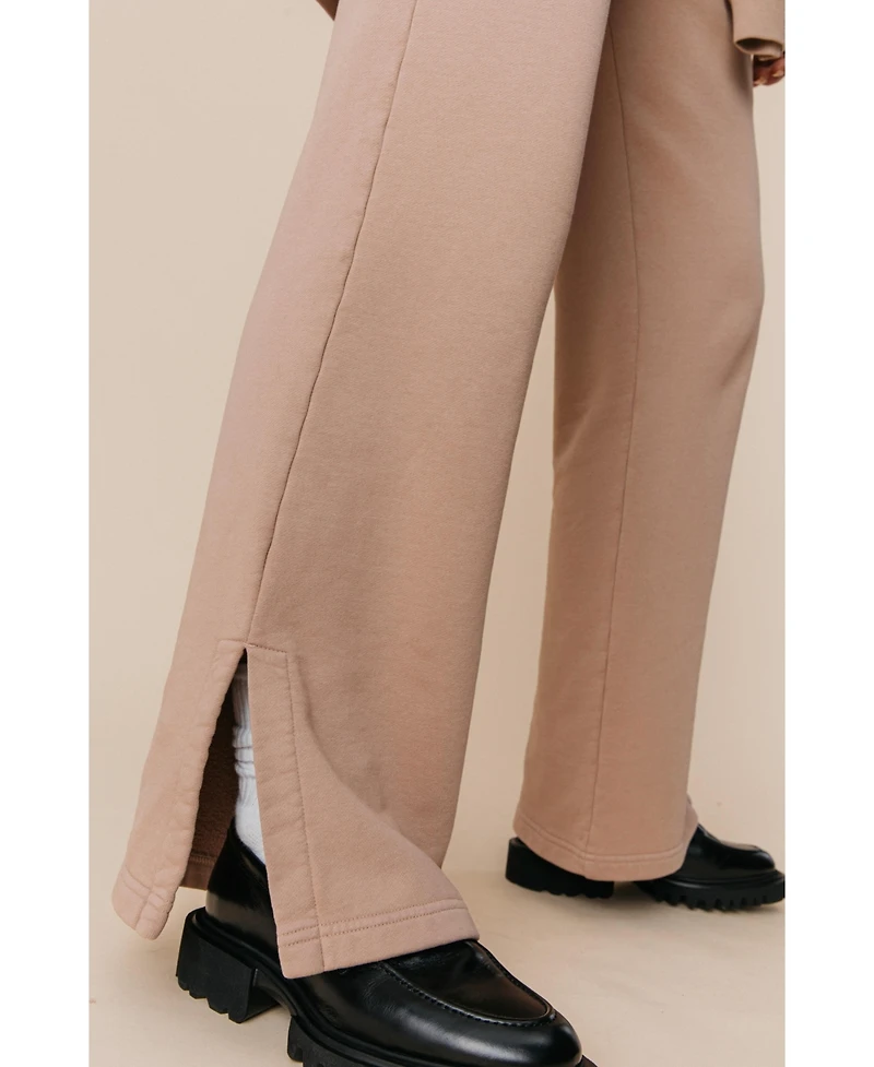 Ocio Women's Organic Cotton Teddy Flare Pant