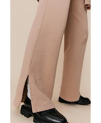 Ocio Women's Organic Cotton Teddy Flare Pant