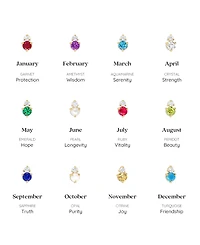 Deux Birthstone Necklace, Personalized Jewelry, Meaningful Gift