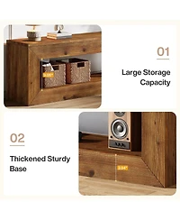 Tribesigns 47" Solid Wood Tv Stand For 32/43/55" Tvs