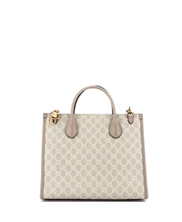 Pre-Owned Gucci Small Interlocking G Tote Gg Coated Canvas and Leather