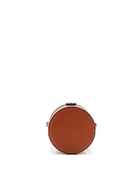 Pre-Owned Celine Medium Tambour Bag Triomphe Coated Canvas