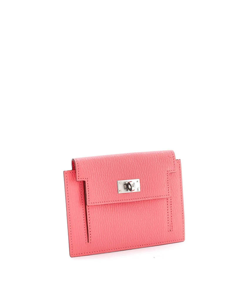 Pre-Owned HERMES Kelly Pocket Compact Wallet Chevre Mysore
