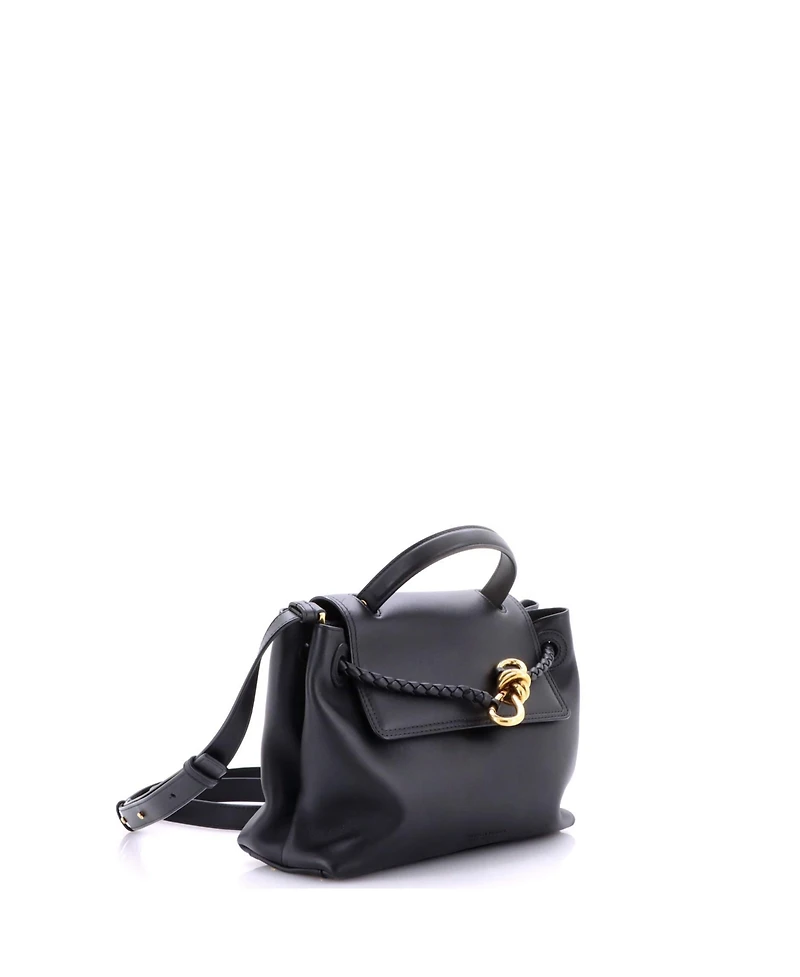 Pre-Owned Bottega Veneta Ciao Ciao Top Handle Bag Leather with Intrecciato Detail