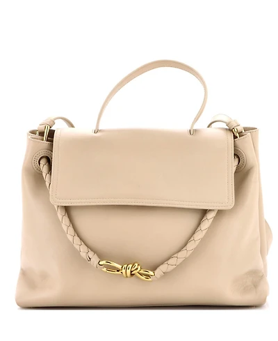 Pre-Owned Bottega Veneta Medium Ciao Ciao Top Handle Bag Leather with Intrecciato Detail