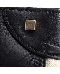 Pre-Owned Celine Micro Luggage Bag Canvas and Leather