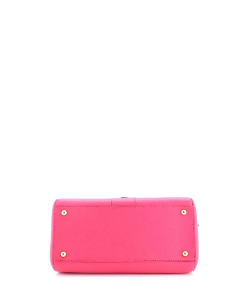 Pre-Owned Delvaux Mm Brillant Top Handle Bag Leather