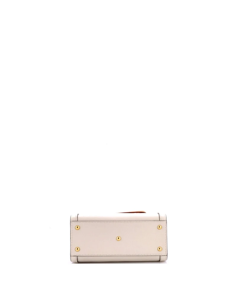 Pre-Owned Gucci Mini Diana Nm Bamboo Handle Tote Leather